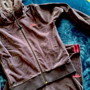 Adidas Velvet Track Suit